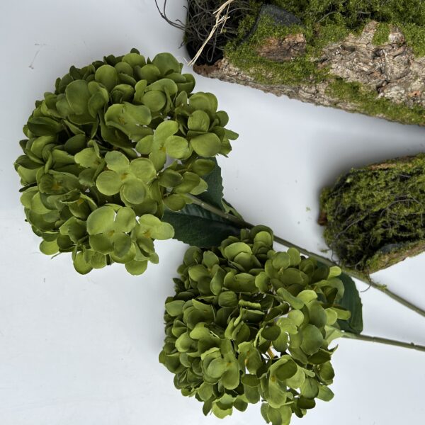 Штучна гортензія XXL зелена