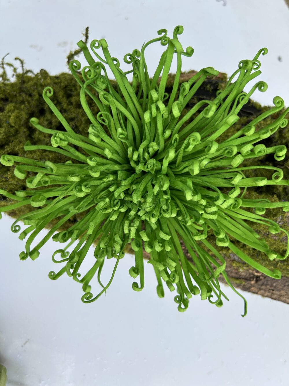 Штучна Хризантема Зелена «Real Touch»