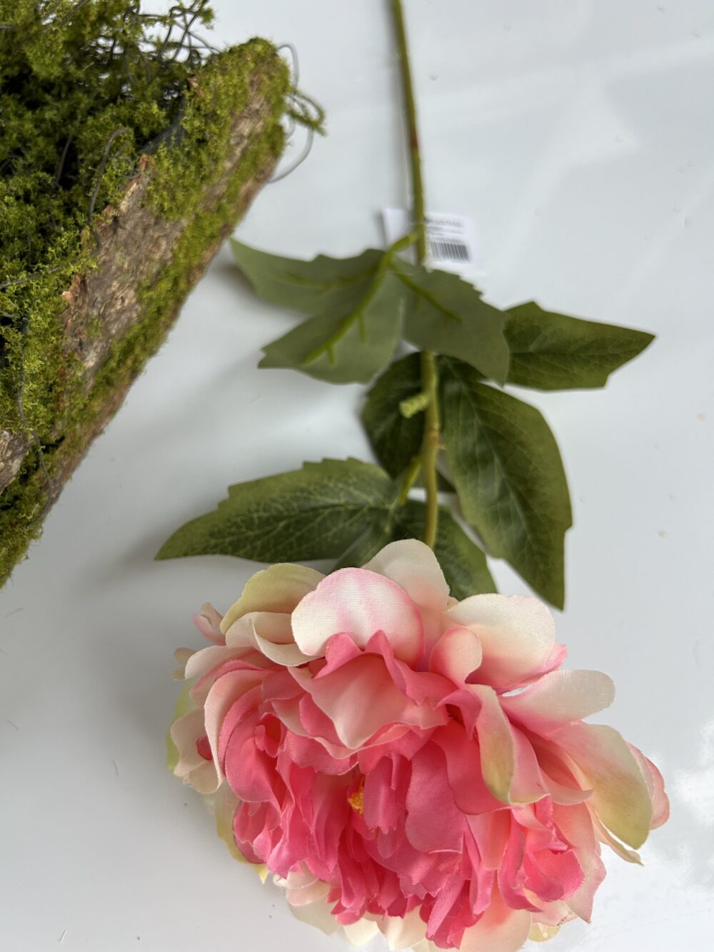 Штучний піон одиночний малина - Зображення 2