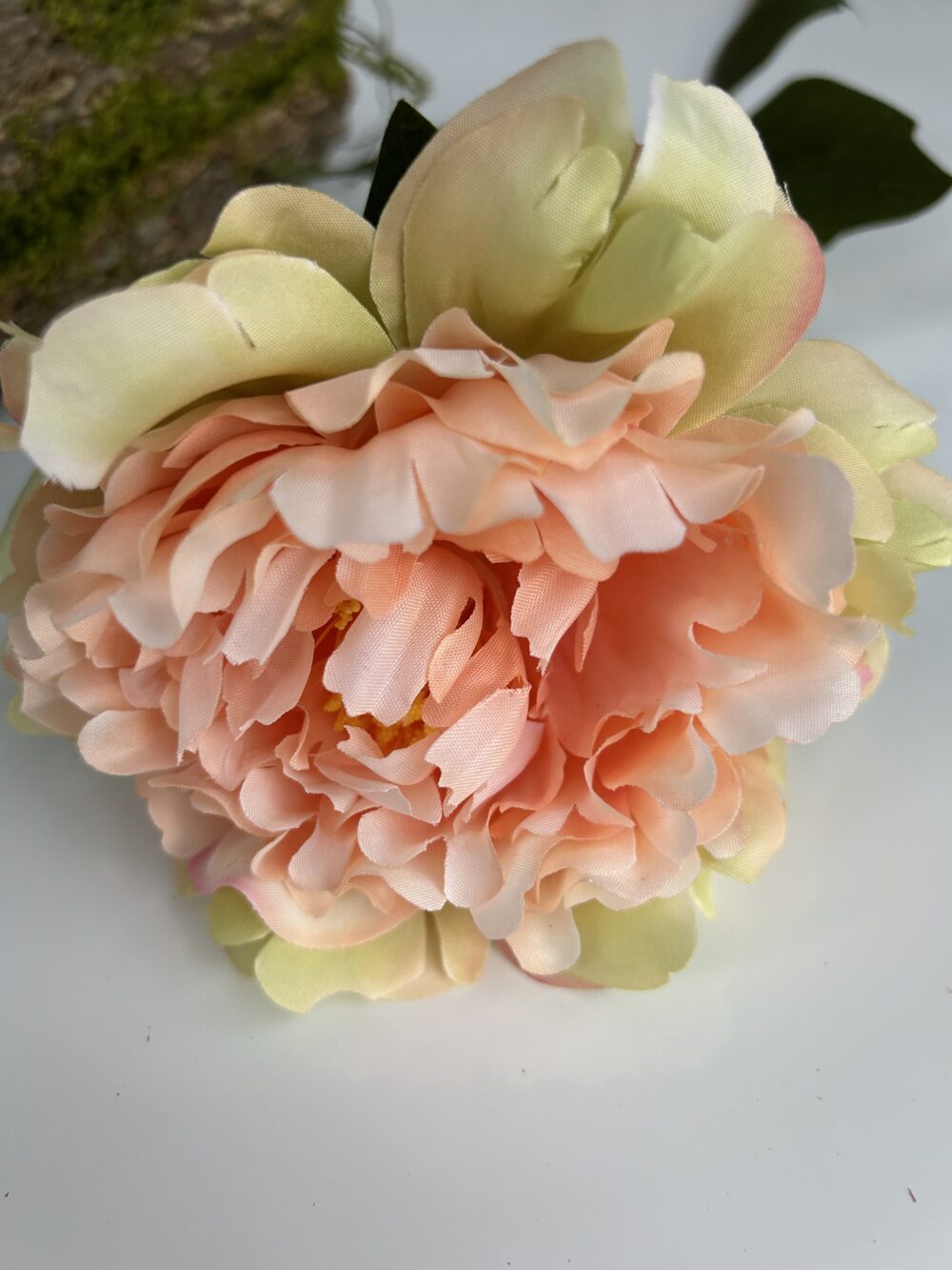 Штучний піон одиночний амбре - Зображення 2