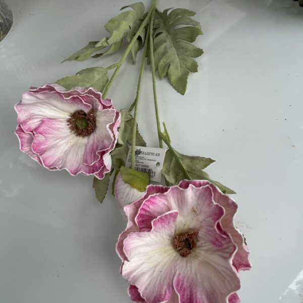 Штучна квітка Анемона бузкового кольору