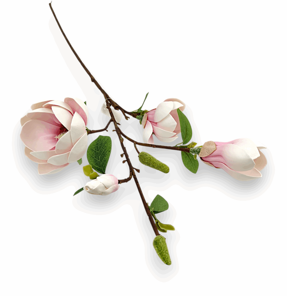 Магнолія Real Touch ніжно-рожева