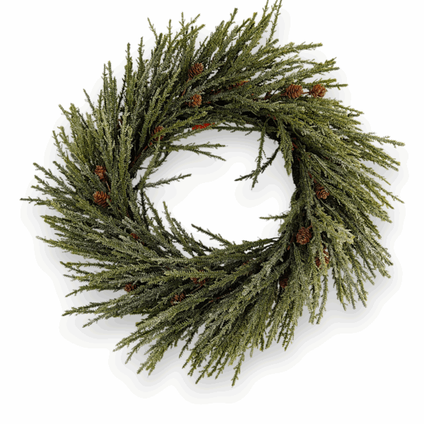 Туя Real Touch з шишками віночок