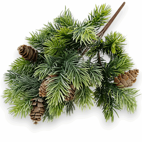 Ялинка гілки з шишками