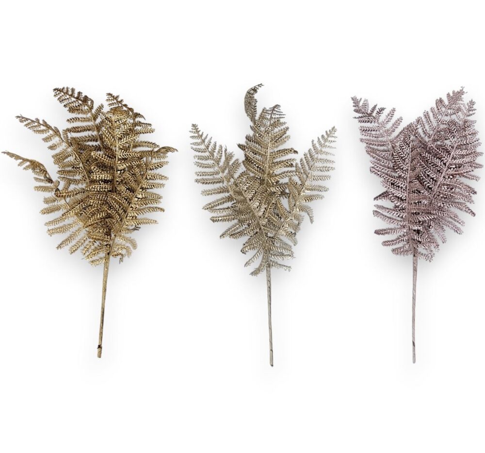 Папороть лісова новорічна(рожеве золото)