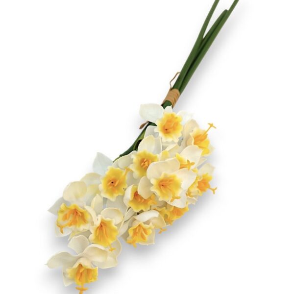 Гелеві Нарциси Букет біло-жовті
