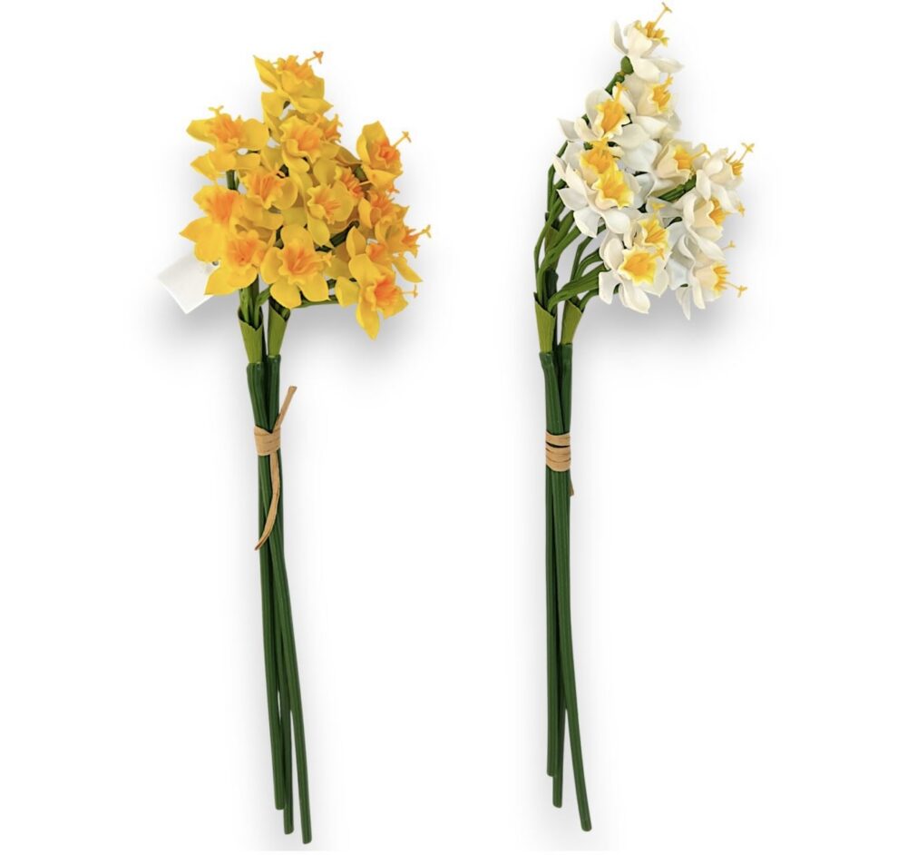 Гелеві Нарциси Букет біло-жовті - Зображення 2