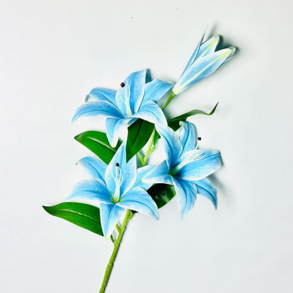 Гілка Лілії Гелева «Real Touch» голуба