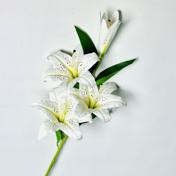 Гілка Лілії Гелева «Real Touch» біла