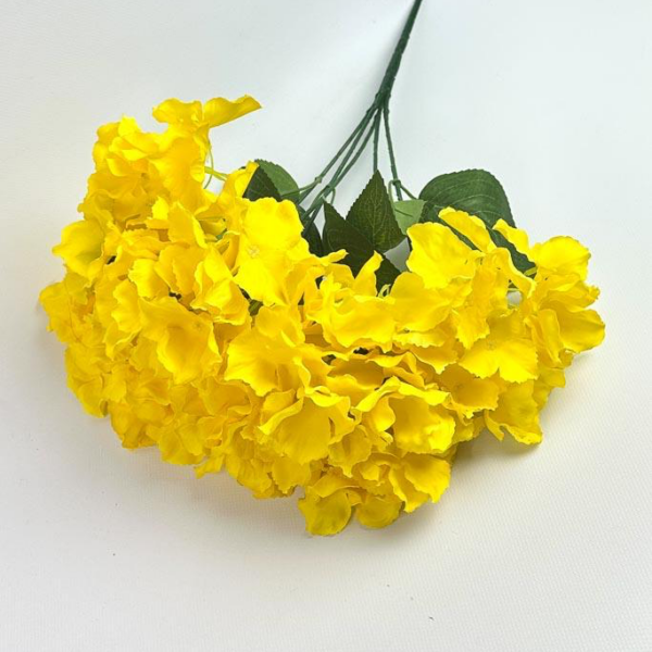 Букет Гортензії на 5 Голів жовта