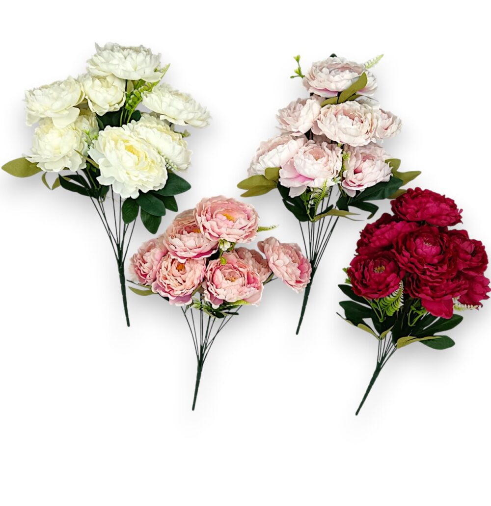 Півонія штучна королівська малинова - Зображення 2