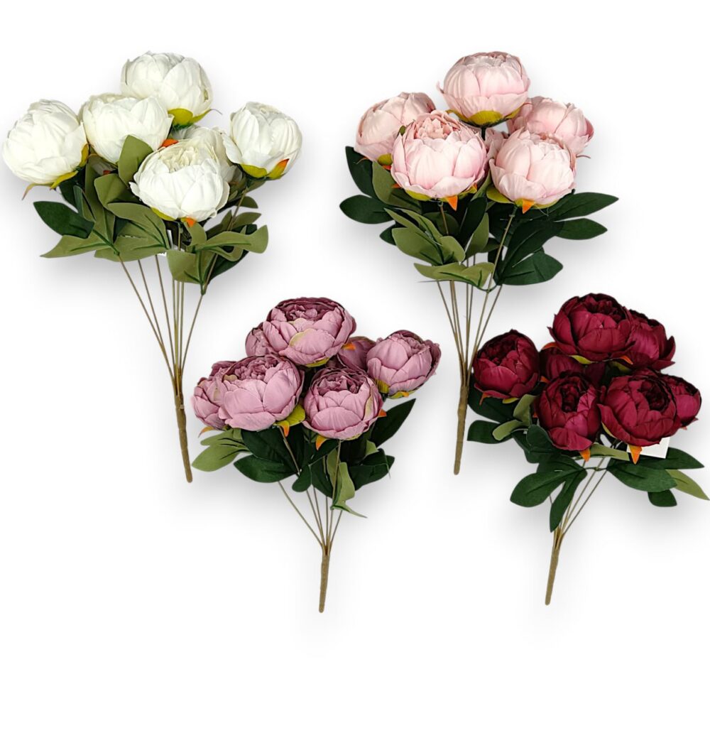 Півонія класична темна пудра - Зображення 2