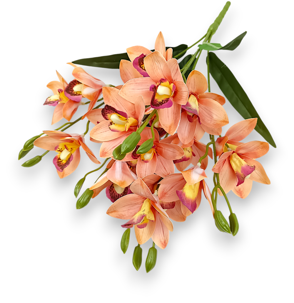Букет Орхідей Цимбідіум персик
