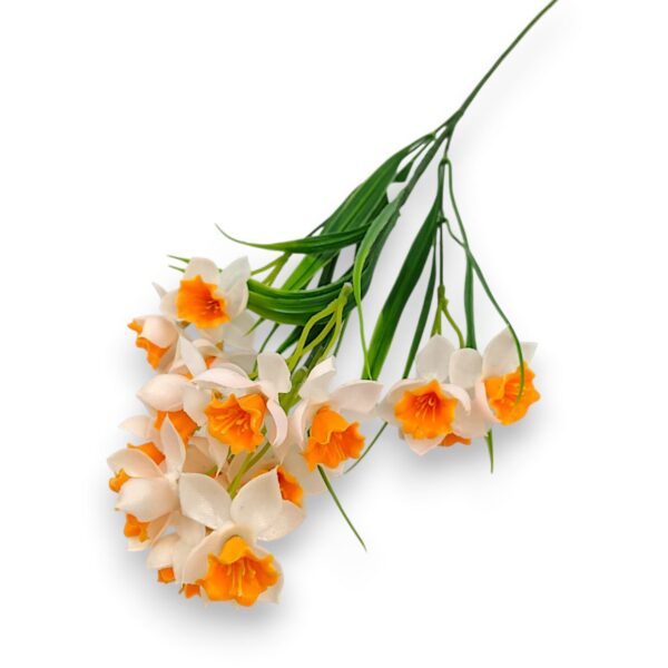 Нарциси Букет біло-помаранч