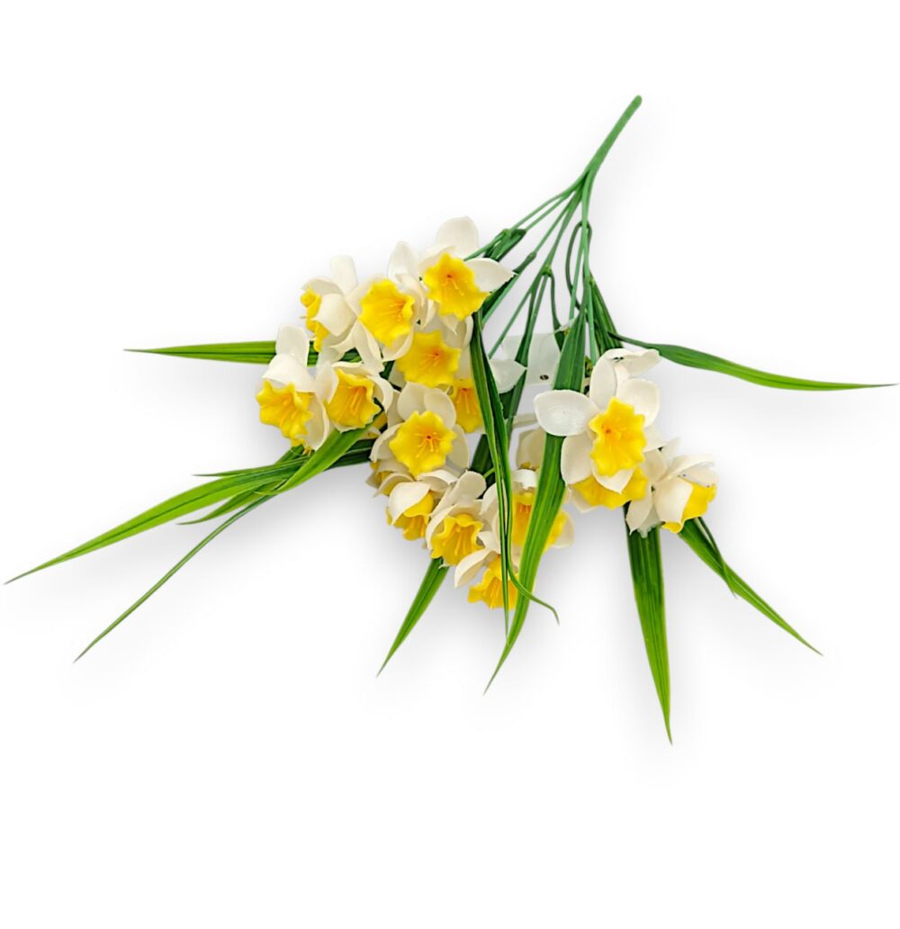 Нарциси Букет біло-жовтий