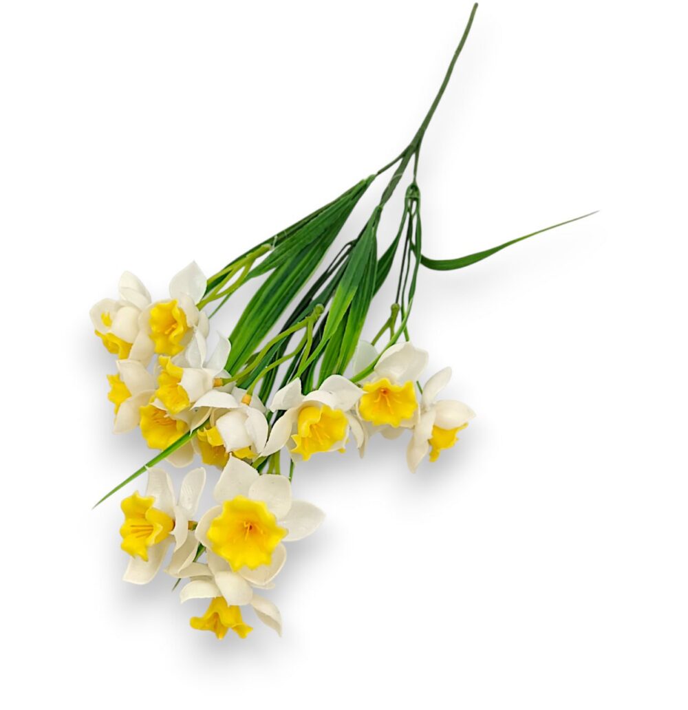 Нарциси Букет біло-жовтий